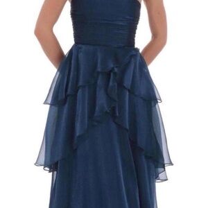 Elegant Navy Blue Maxi Dress